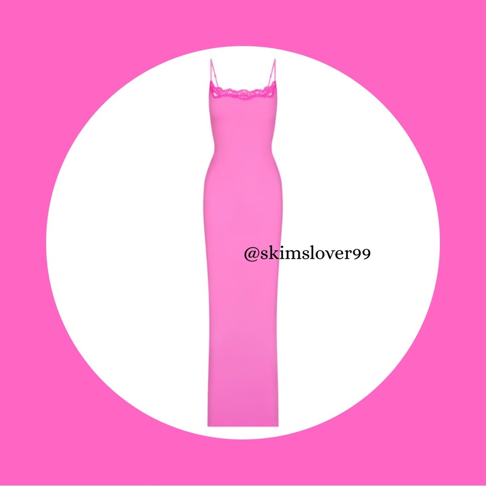 SKIMS - Fits Everybody Lace Long Slip Dress